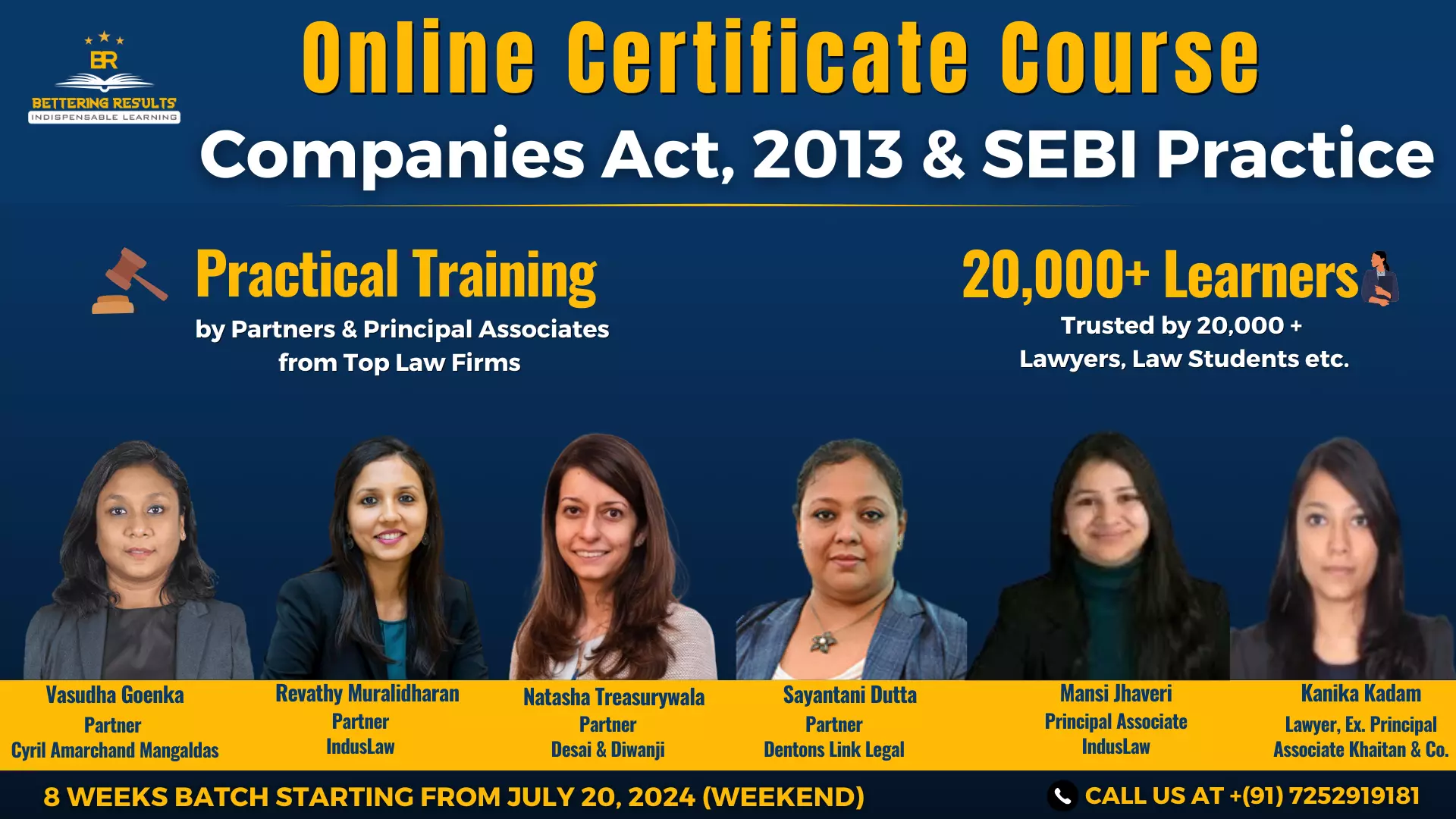 [Advt.] Bettering Results: Certificate Course On Companies Act, 2013 & SEBI Law Practice [Enroll Now!]