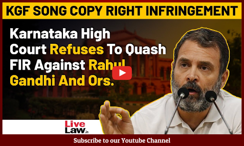 KGF Song Copy Right Infringement | Karnataka High Court refuses to Quash FIR against Rahul Gandhi [Video]